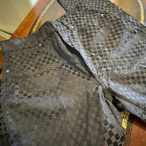 Vintage Versace Classic V2 Monogram Checkered Plaid Pants Jeans